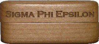 Sigma Phi Epsilon laser engraved challenge coin presentation box